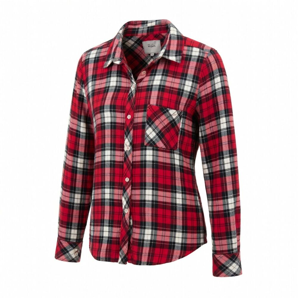 Rails Hunter Top Size SMALL Scarlet Ash Plaid Flannel Super Soft Button Front